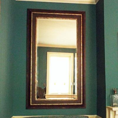 MASSIVE PAIR OF MIRRORS WITH DOUBLE FILLET FRAME