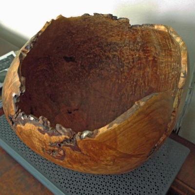 RED MALLEE BURL BOWL BY AN ARTIST