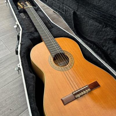 Custom acoustic guitar with case 
