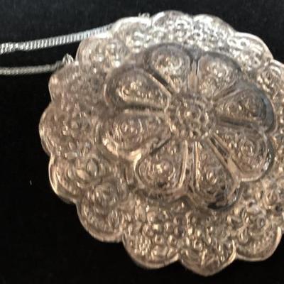 Vintage silver Turkish Wedding Mirror 