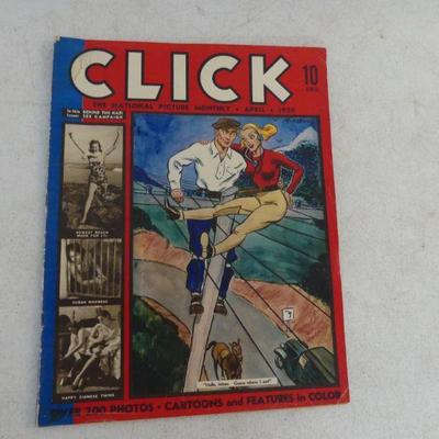 Vintage April 1939 "Click: The National Picture Monthly" Magazine Vol. 2 No. 3