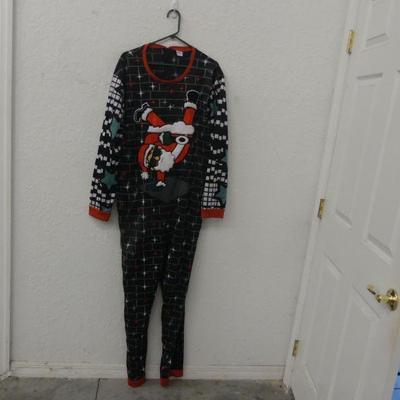 Vintage Holiday Time Lighted Men's Union Suit - Size XL