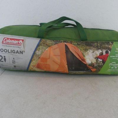 Coleman Hooligan 2-Person Tent - Easy 10 Minute Setup - Orange