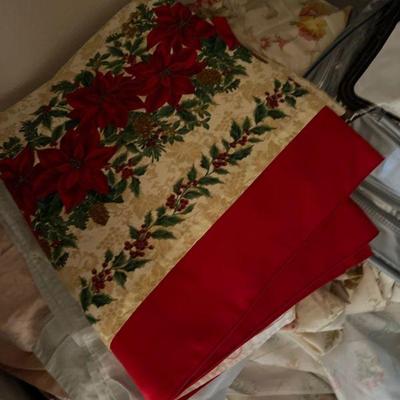 Christmas linens