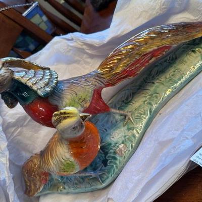 Italian Pheasant ceramic sculpture 1950’s