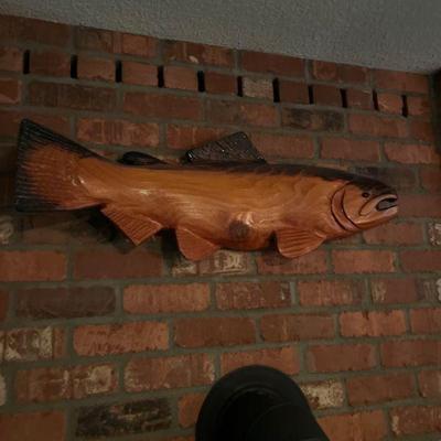 wood carved fish