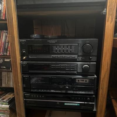 Sony Turntable, Amplifier, Tuner, Tapedeck, CD disc changer
