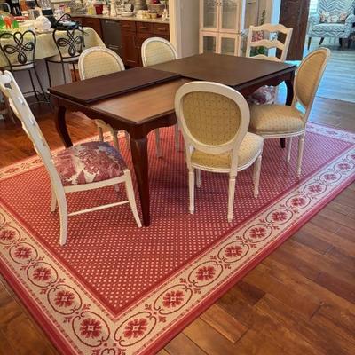 Ethan Allen Dining set and Rug