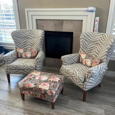 Wilder Wing chairs Ethan Allen