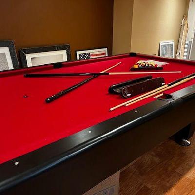 Kasson Pool Table with accessories