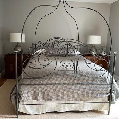 Queen bed and frame