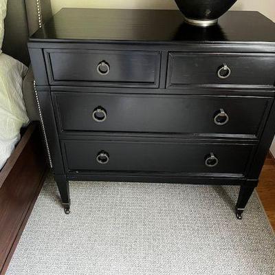 Vanguard black enamel dresser 