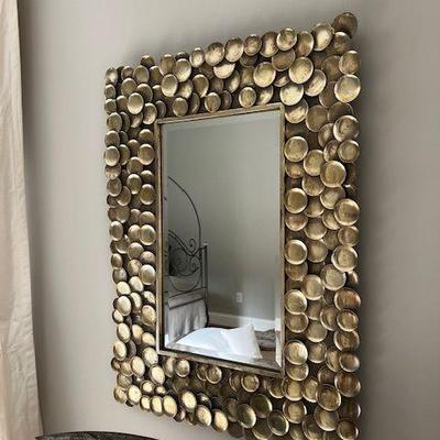gold disc mirror