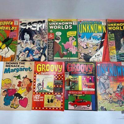 #7030 • (9) ACG, Marvel & Cartoon Comic Books
