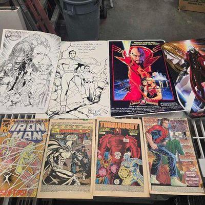 #2596 • (4) Marvel Comics and (4) Posters
