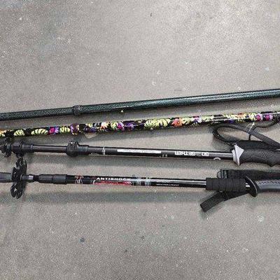 #2606 • (2) Telescoping Trekking Poles and (2) Canes
