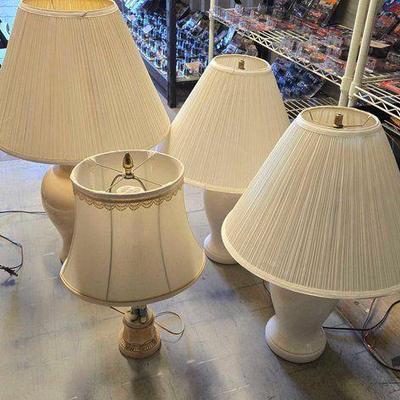 #4508 • (4) Lamps With Shades
