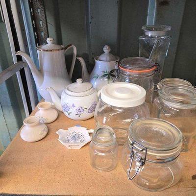 #3066 • Glass Jars, Teapots & More
