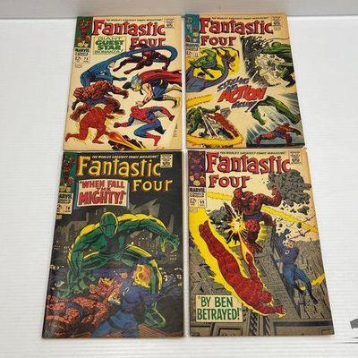 #7012 • (4) Marvel Comic Books “Fantastic Four”
