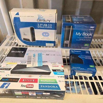 #7008 • Calvary External Storage, Sony DVD Player & More
