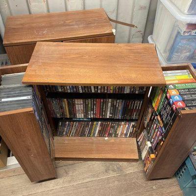 #7582 • (2) DVD Cabinet Full of Movies
