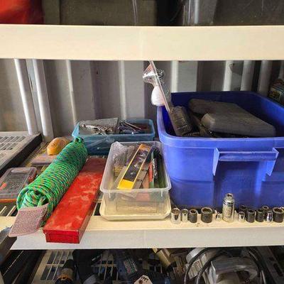 #7044 • Tools, Rope, Shower Heads and More

