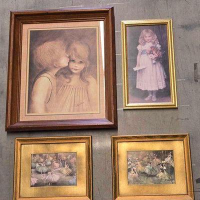 #4330 • (4) Framed Printings

