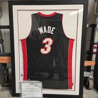 #2497 • Dwyane Wade Signed Jersey Framed
