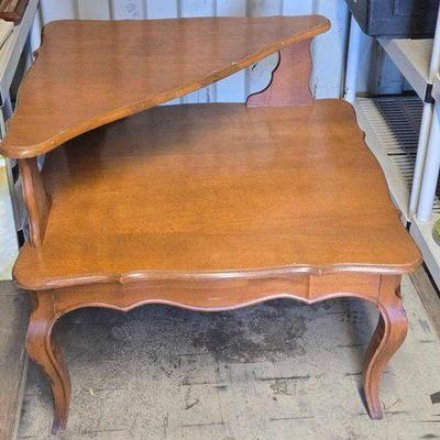 #4500 • Two Teir French Provincial Style Table
