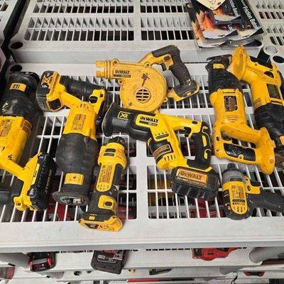 #2502 • DeWalt Power Tools with Batteries
