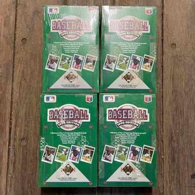 #7080 • (4) NEW!!! 1990 Edition Baseball Card Collection
