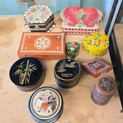 #3050 • (10) Trinket/Jewelry Boxes
