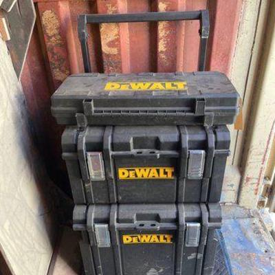 Sale Photo Thumbnail #35: #6526 • (3) Dewalt Cases
