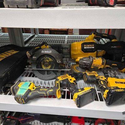 #2508 • DeWalt Power Tools with Batteries
