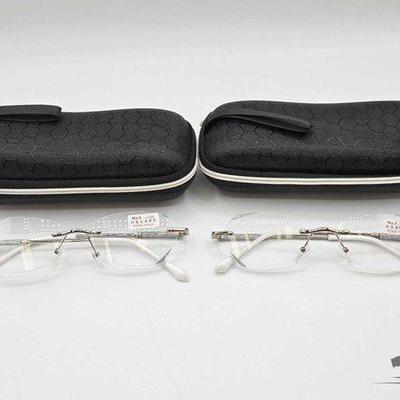 #1910 • (2) +1.50 Reading Glasses W/ Cases
