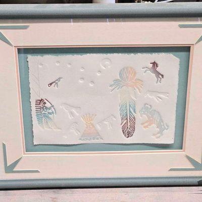 #4318 • South-West Native American Picture Framed
