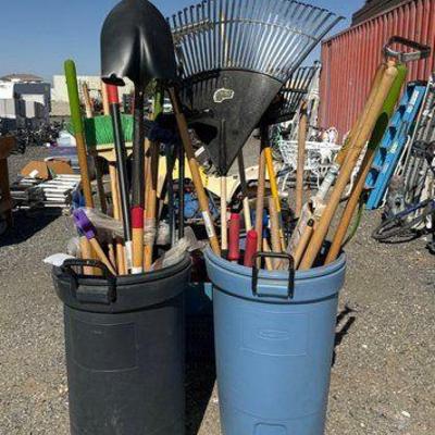 Sale Photo Thumbnail #158: #80200 • 2 Bins of Yard Tools
