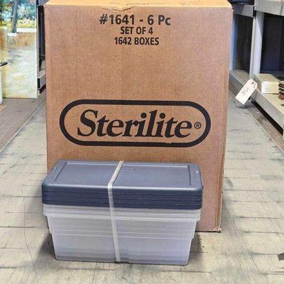 #4520 • Sterlite Box of 6 Quart Containers
