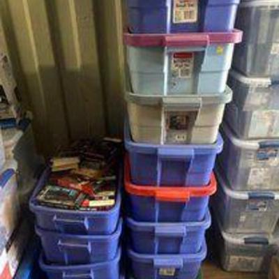 #7588 • (13) Totes full of VHS Movies
