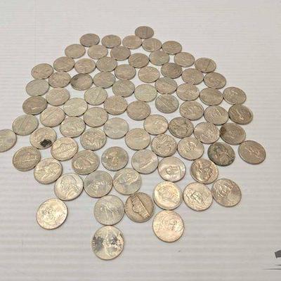 #1502 • Approx (78) Jefferson Nickels
