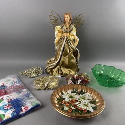 Lot 527 | Angel Christmas Tree Topper and More

