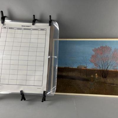 Lot 247 | Vintage Carroll Cloar Print & Laminated Schedules
