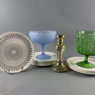 Lot 407 | Vintage Pedestal Candy Dishes & More
