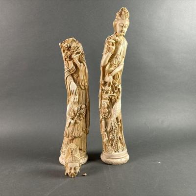 Lot 425 | Vtg Chinese Resin Statues
