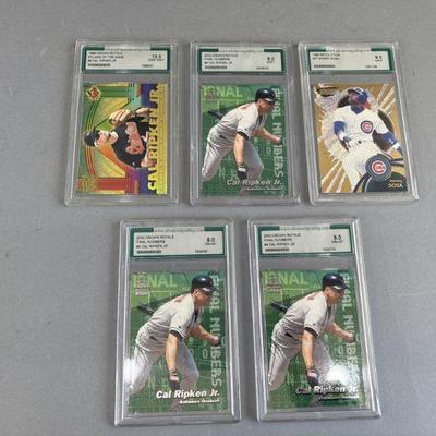 Lot 153 | 5 Mint Graded Baseball Cards

