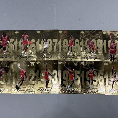 Lot 230 | Signed Michael Jordan Uppderdeck Cards
