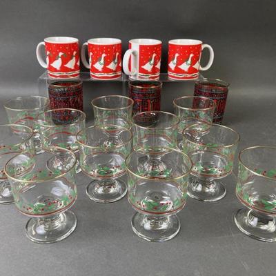 Lot 523 | Vintage Arby’s Holly Glasses, Happy Holidays +More
