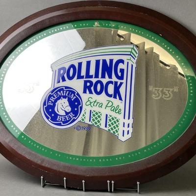Lot 633 | Rolling Rock Beer Mirror
