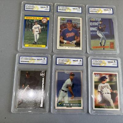 Lot 151 | 6 Gem-Mint Baseball Cards
