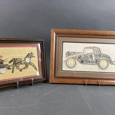 Lot 597 | Two Original Girard Watch Art
